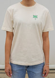 Ledkryss Tshirt - Beige & Green, hållbart mode, sustainable fashion